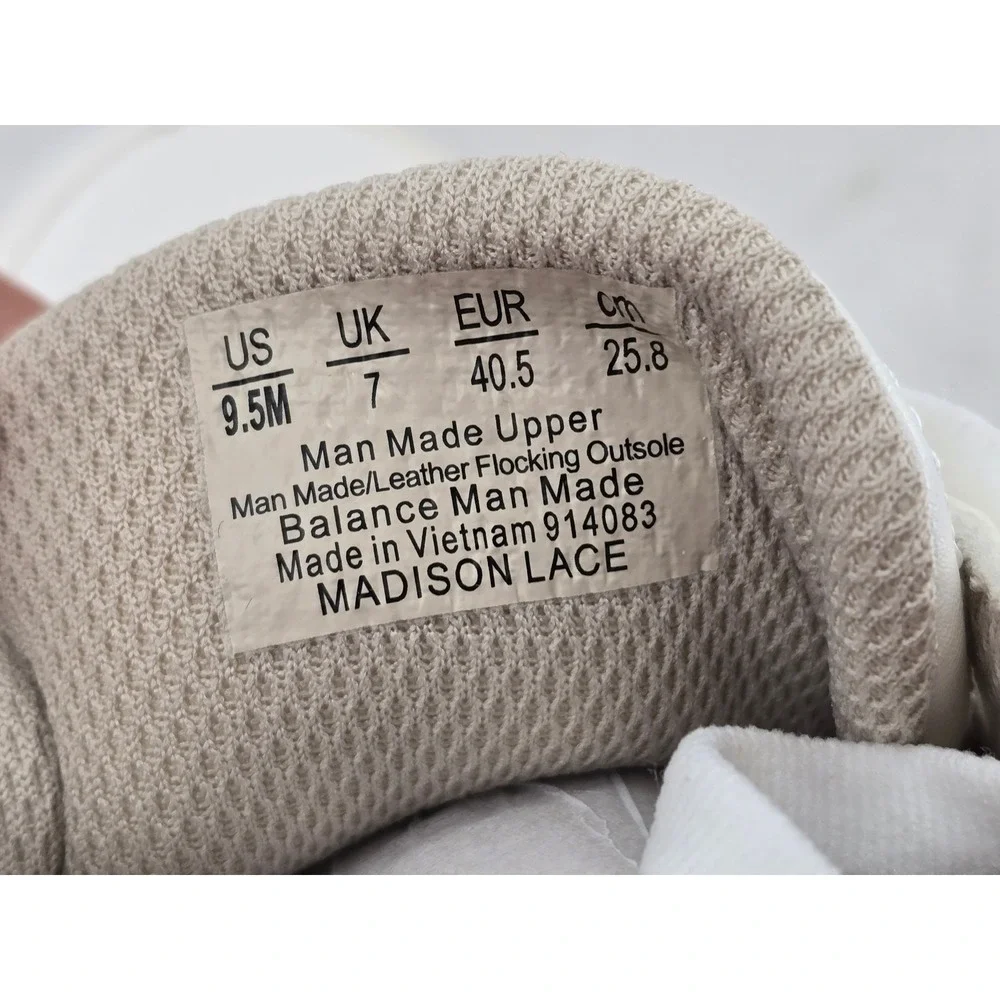 Dr. Scholls Madison Lace Sneaker Womens 9.5 White Gold Platform - Excellent